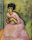 Woman in Pink 1908 Art Print