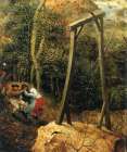 The Magpie on the Gallows detail 2 1568 Art Print