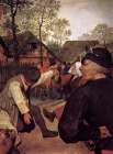 The Peasant Dance detail ca 1567 Art Print