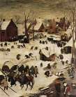 The Peoples Census at Bethlehem detail 1566 Art Print