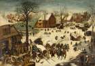 The Peoples Census at Bethlehem 1566 Art Print