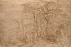 Sylvan Landscape with Five Bears 1554 Art Print