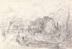 A Bridge near Salisbury Court, Perhaps Milford Bridge ca 1829 Art Print