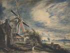A Mill Near Colchester 1833 Art Print