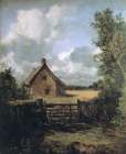 Cottage in cornfield 1833 Art Print