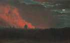 Fire in London, Seen from Hampstead Art Print