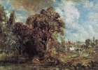 River Scene with Farmhouse ca1830 Art Print