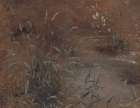 Rushes by a pool ca 1821 Art Print