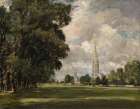 Salisbury Cathedral from Lower Marsh Close 1820 Art Print