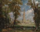 Salisbury Cathedral from the Bishops Grounds ca 1825 Art Print
