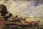 Waterloo Bridge from Whitehall Stairs ca1819 Art Print