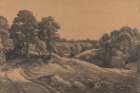 Wooded Slope with a Receding Road ca 1805 Art Print