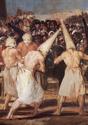 A Procession of Flagellants detail ca 1803 Art Print