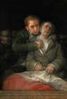 Self-portrait with Doctor Arrieta 1820 Art Print