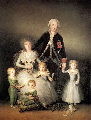 The Dukes of Osuna and their children 1788 Art Print