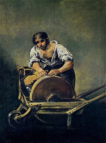 The Knife-grinder ca 1810 Art Print