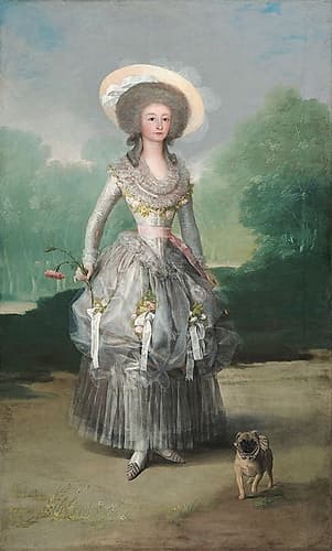 The Marquesa de Pontejos ca 1786 Art Print