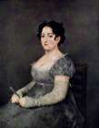 Woman in grey ca 1805 Art Print