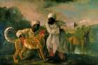 Cheetah with Indian Attendants 1764 Art Print