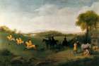 Duke of Richmonds Racehorses at Goodwood 1760 Art Print