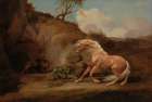 Horse Frightened by a Lion ca 1762 Art Print