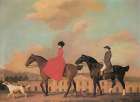 John and Sophia Musters out Riding 1777 Art Print