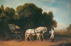 Park Phaeton with Ponies 1780 Art Print