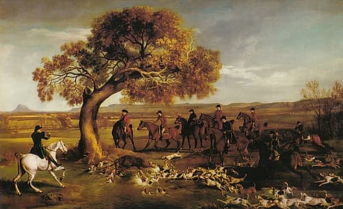 The Grosvenor Hunt 1762 Art Print
