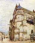Church of Notre Dame at Moret after Rain 1894 Art Print