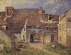 Farmyard at St Mammes 1884 Art Print