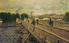 Footbridge at Argenteuil 1872 Art Print