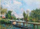 The Footbridge ├óΓé¼ΓÇ£ Towpath of the Loing Canal 1886 Art Print
