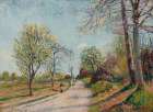 The Road to Veneux 1887 Art Print