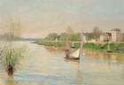 The Seine at Argenteuil 1872 Art Print