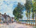 The Seine at Bougival 1877 Art Print