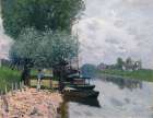 The Seine at Bougival 1872 Art Print