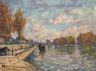 The Seine at Suresnes ca 1879 Art Print
