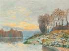 The Seine near Bougival 1874 Art Print