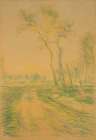 Landscape with Trees 1880 Art Print