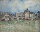 The Moret-sur-Loing Bridge, flood time (1889) Art Print