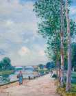 The Banks of the Loing near Moret (1890) Art Print