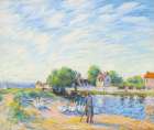 The Geese at Saint-Mammes ca 1885 Art Print