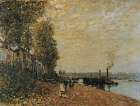Loing at St Mammes, Tug Boat 1877 Art Print