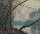 October Morning near Port-Marly ca 1876 Art Print
