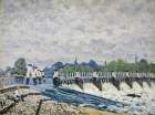 Molesey Weir, Hampton Court (1874) Art Print