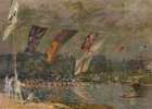 Regatta at Molesey 1874 Art Print