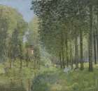 Rest along the Stream. Edge of the Wood 1878 Art Print