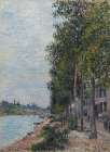 Road Along the Seine at Saint-Mammes 1880 Art Print