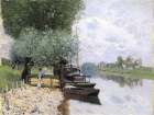 Seine at Bougival 1872 Art Print