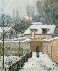 Snow at Louveciennes (1874) Art Print